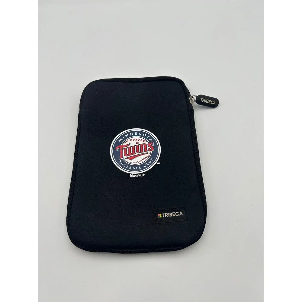Tribeca Minnesota Twins MLB Neoprene Tech Sleeve Zippered Pouch Black B705